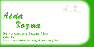aida kozma business card